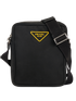 Milano Crossbody, &pound;310, Handbags, Black, Nylon, Front view